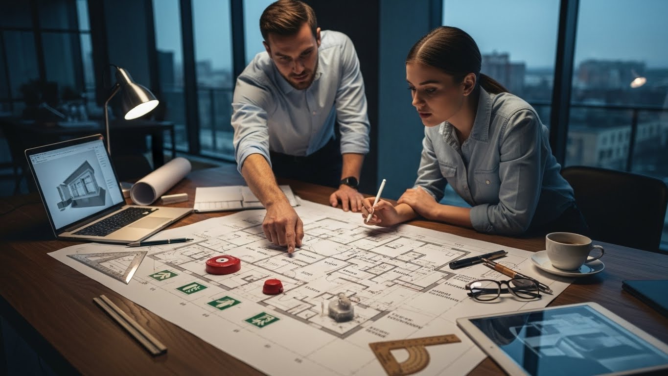 integração do sistema de segurança contra incêndio ao projeto arquitetônico