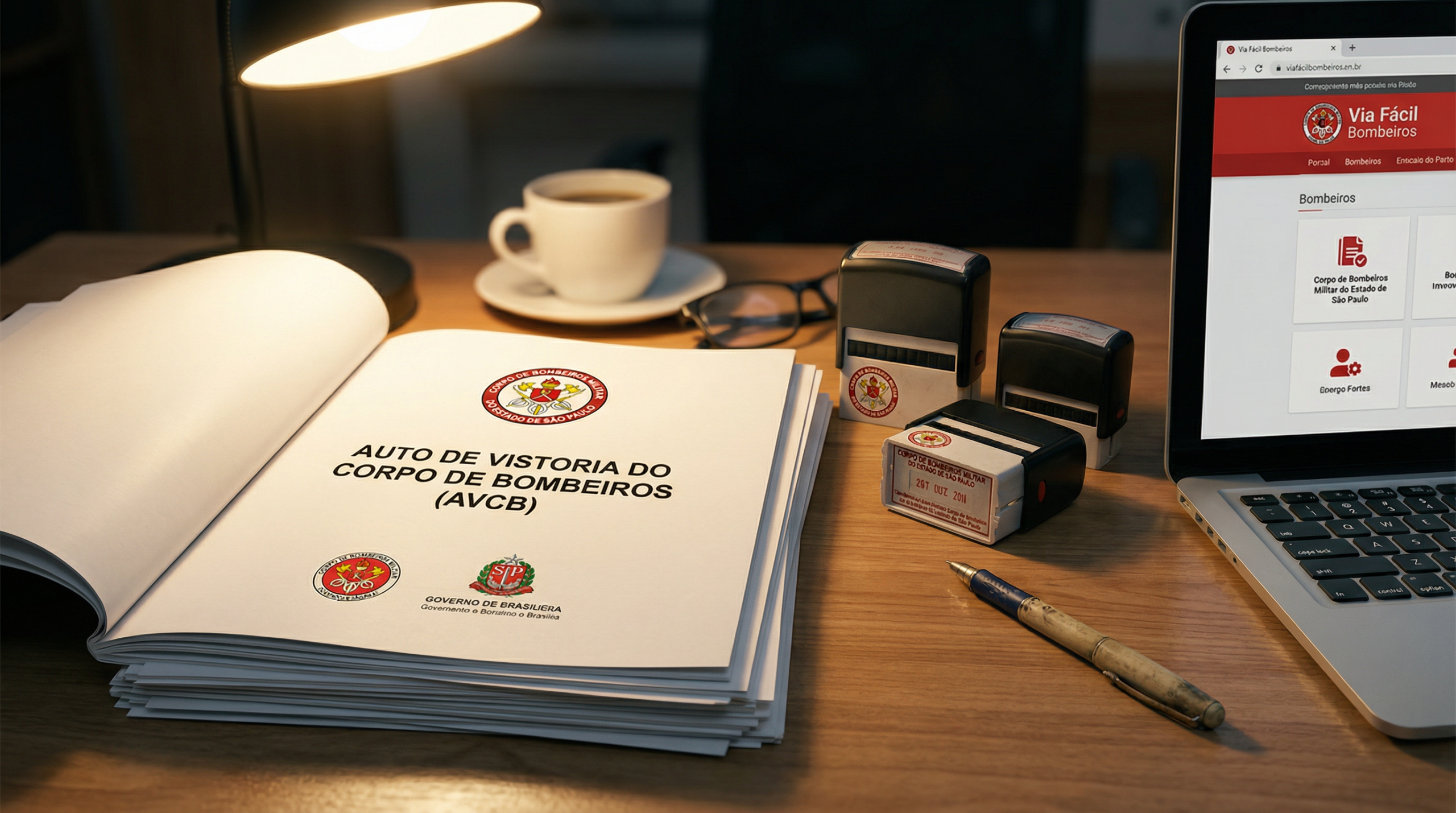 Documentos AVCB e Via Fácil Bombeiros