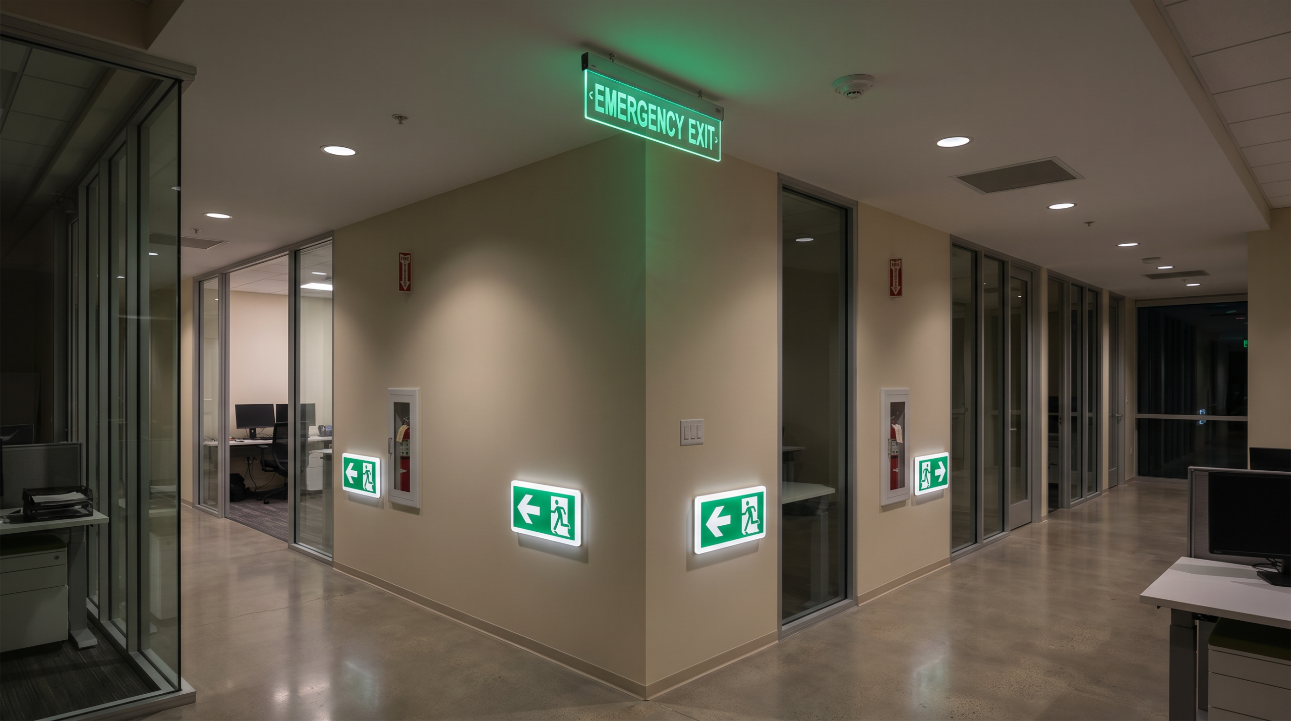 Sinalização de saída de emergência